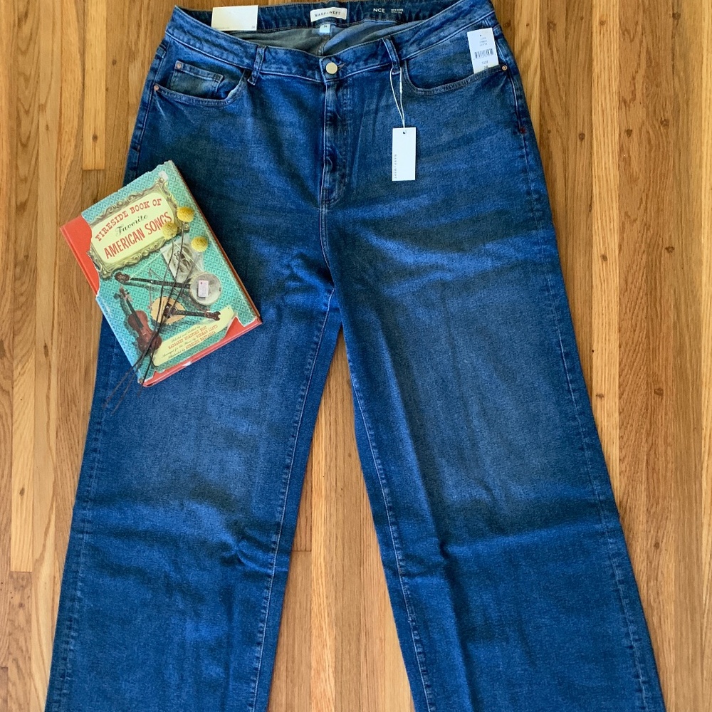 Warp+Weft Wide Leg Jeans NWT (24 Plus)